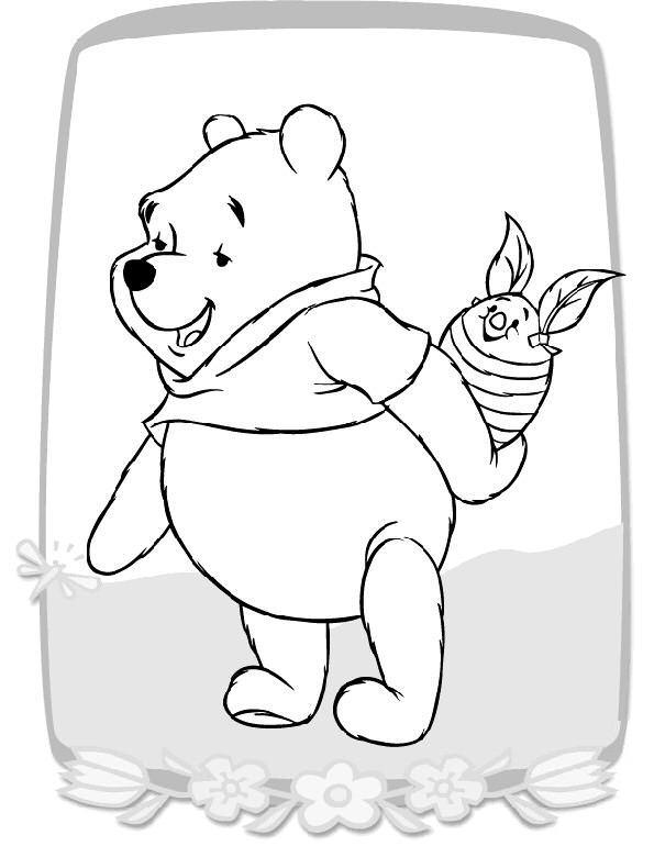 coloriage winnie et l oeuf de porcinet